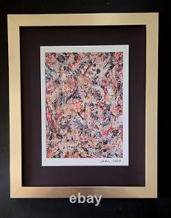 Jackson Pollock + Signed Vintage Print With New Frame + Buy It Now