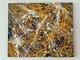 Jackson Pollock oil on canvas painting signed & stamped