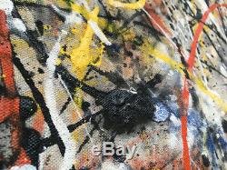 Jackson Pollock painting VERY LARGE Abstract Expressionist Painting