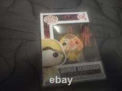 Jackson Robert Scott Signed Autographed Georgie Denbrough IT Funko JSA COA