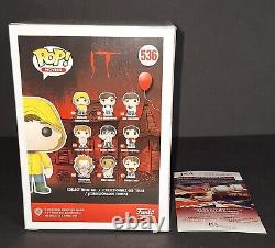 Jackson Robert Scott Signed Autographed Georgie Denbrough IT Funko JSA COA