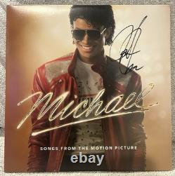 Jafar Jackson Signed Vinyl Michael Movie Autographed JSA COA