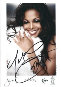 Janet Jackson REAL hand SIGNED 5x7 Photo JSA LOA Autographed Michael Sister