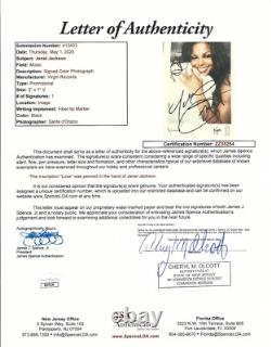 Janet Jackson REAL hand SIGNED 5x7 Photo JSA LOA Autographed Michael Sister