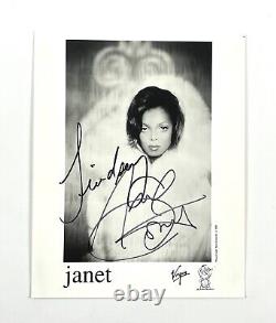 Janet Jackson Rare Hand Signed Autographed Promo Press Photo JSA COA To Lindsey