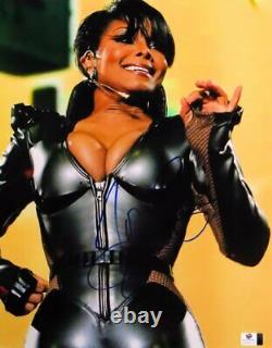Janet Jackson Signed Autographed 11X14 Photo Sexy Body Suit Cleavage GV842127