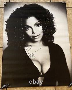 Janet Jackson Signed Autographed 1997 Virgin Records Promo Poster PSA DNA