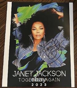 Janet Jackson Signed Autographed 8 X 10 Color Photo Together Again Relist NPB