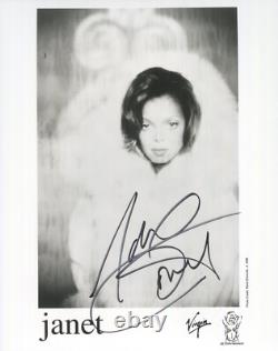 Janet Jackson Signed Autographed Janet 8 x 10 Virgin Promo Photo PSA DNA