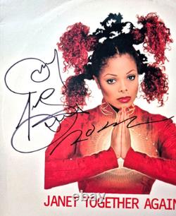 Janet Jackson Signed Autographed Together Again Album Cover Vinyl Rare Psa Coa