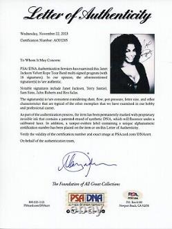 Janet Jackson Signed Autographed Velvet Rope World Tour Program Book PSA DNA