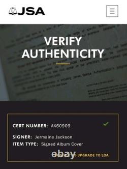 Jermaine Jackson Signed Self Titled Dynamite 1984 Lp Record Jsa Coa Michael 5