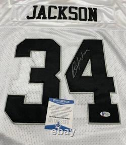 Jersey Football Player Bo Jackson Signed Autographed Beckett COA