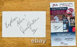 Jesse Jackson Signed Autographed 3x5 Card JSA Certified Civil Rights Activist