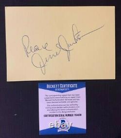 Jesse Jackson Signed Autographed 4x6 Index Card CIVIL Rights Mlk Beckett Coa