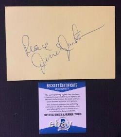 Jesse Jackson Signed Autographed 4x6 Index Card CIVIL Rights Mlk Beckett & Psa