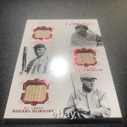 Joe Jackson Honus Wagner Rogers Hornsby Flawless Exquisite BatPatches20/20AKA1/1