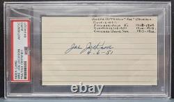 Joe Jackson autograph signed by wife, Kate PSA certified