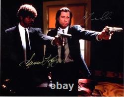 John Travolta Samuel L Jackson Signed 11x14 Photo Autographed with COA