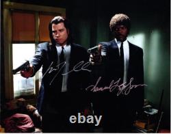 John Travolta Samuel L Jackson signed 11x14 Photo autographed Picture with COA