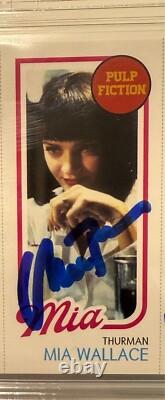 John Travolta Uma Thurman Samuel Jackson Signed Card Beckett Witnessed Auto 10