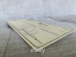 Joseph Jackson-signed cheque/check, dated April 8 1985, Michael Jackson's father