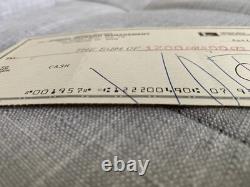 Joseph Jackson-signed cheque/check, dated April 8 1985, Michael Jackson's father