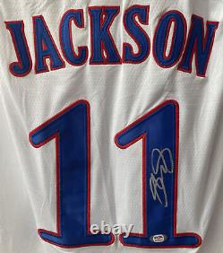 Josh Jackson Kansas Jayhawks Autographed Signed Adidas Jersey PSA/DNA Certified