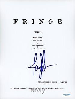 Joshua Jackson Signed Fringe Shooting Pilot Episode Script Autograph Acoa Coa