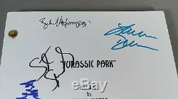 Jurassic Park Signed Movie Script X9 Goldblum Spielberg Neil Jackson