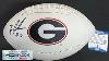 Kearis Jackson Signed Georgia Bulldogs Football Beckett Coa Autographed College Footballs