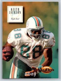 Keith Jackson Signed Autographed Riddell MIAMI DOLPHINS Mini Helmet