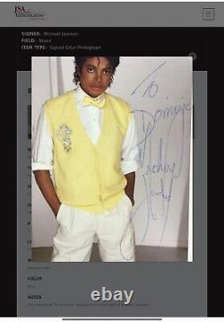 King of POP Michael Jackson 1983 Signed official photo JSA LOA Certified