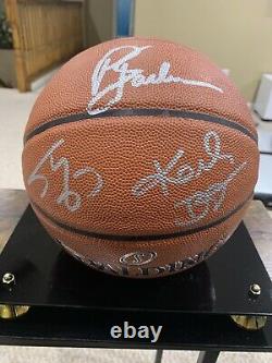 Kobe Bryant, Shaquille ONeal & Phil Jackson Signed Basketball W 2 COA