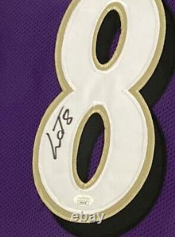 LAMAR JACKSON Autographed Signed Framed BALTIMORE RAVENS Jersey Memorabilia NFL