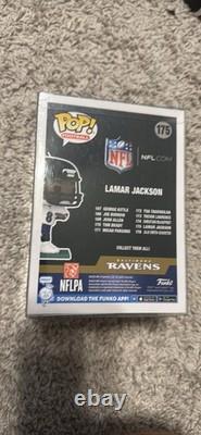 LAMAR JACKSON Hand Signed Autographed Vinyl Funko Pop 242 Baltimore Ravens COA