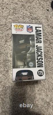 LAMAR JACKSON Hand Signed Autographed Vinyl Funko Pop 242 Baltimore Ravens COA