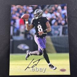 LAMAR JACKSON Signed Photo Autographed 8x10 Baltimore Ravens QB withCOA