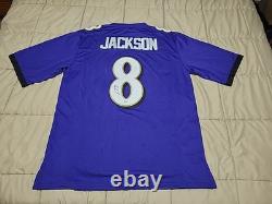 LAMAR JACKSON Uniform #8 Hand-Signed Autographed Jersey WithCOA (BALTIMORE RAVENS)