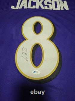 LAMAR JACKSON Uniform #8 Hand-Signed Autographed Jersey WithCOA (BALTIMORE RAVENS)