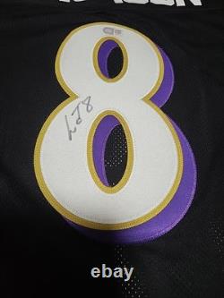 LAMAR JACKSON Uniform #8 Hand-Signed Autographed Team Jersey WithCOA (Ravens)