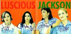 LUSCIOUS JACKSON Signed Autographed CD Cover Complete Band JSA #N84984