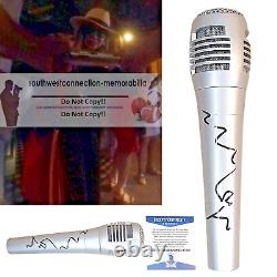 LaToya Jackson Signed Microphone Beckett Authentic Autograph R&B Pop Proof Photo