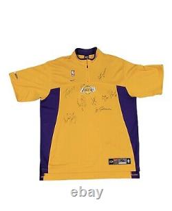 Lakers Signed Autographed Jersey Shooting Shirt Kobe Bryant Shaq Phil Jackson