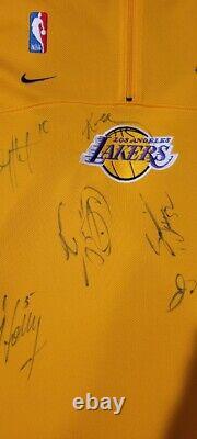Lakers Signed Autographed Jersey Shooting Shirt Kobe Bryant Shaq Phil Jackson