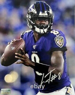 Lamar Demeatrice Jackson Jr. Ravens Signed Autographed 8x10 Photo with COA