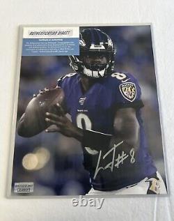 Lamar Demeatrice Jackson Jr. Ravens Signed Autographed 8x10 Photo with COA