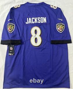 Lamar Demeatrice Jackson Jr. Signed Autographed Baltimore Ravens Jersey GAA COA