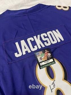 Lamar Demeatrice Jackson Jr. Signed Autographed Baltimore Ravens Jersey GAA COA