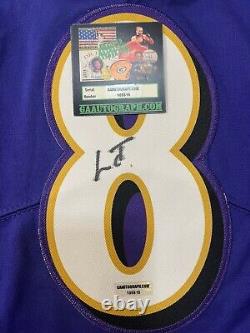 Lamar Demeatrice Jackson Jr. Signed Autographed Baltimore Ravens Jersey GAA COA